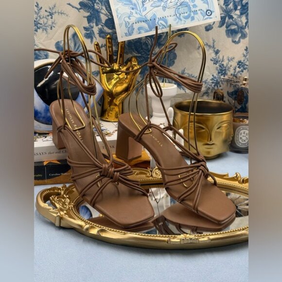 🆕 LOEFFLER RANDALL 🧿 NWOT Ryder Leather Knotted Sandals, Chocolate Brown, Sz 7 - Picture 3 of 16